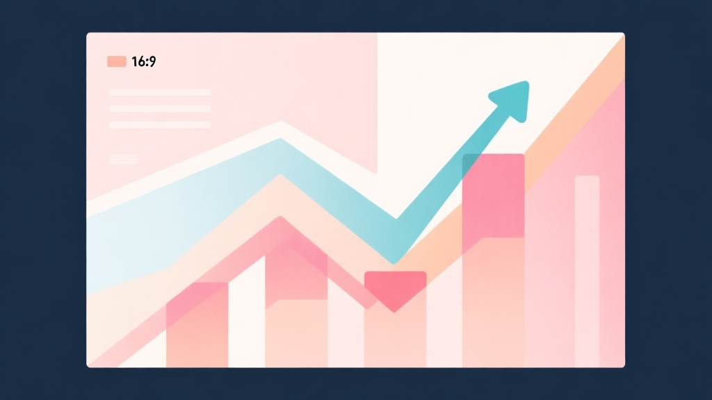 Abstract geometric composition with overlapping shapes representing popularity trends, soft pastel colors, modern minimal style, professional market analysis concept illustration high quality illustration, detailed, 16:9