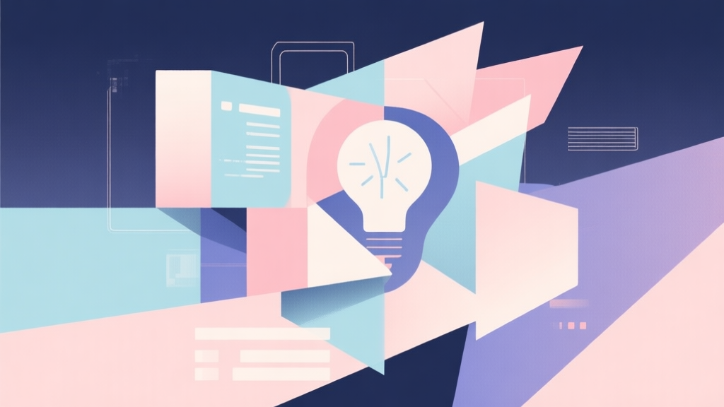 Abstract geometric composition with overlapping shapes representing creativity and digital life, soft pastel colors, modern minimal style, professional gaming trend concept illustration high quality illustration, detailed, 16:9