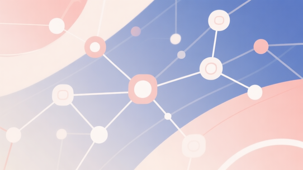 Abstract network nodes connected by lines, soft color scheme, clean minimal illustration, modern digital concept of gaming trends and virtual careers high quality illustration, detailed, 16:9